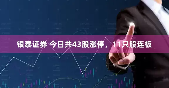 银泰证券 今日共43股涨停，11只股连板